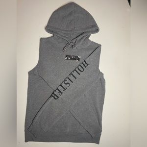 HOLISTER HOODIE GREY IN COLOR SIZE SMALL